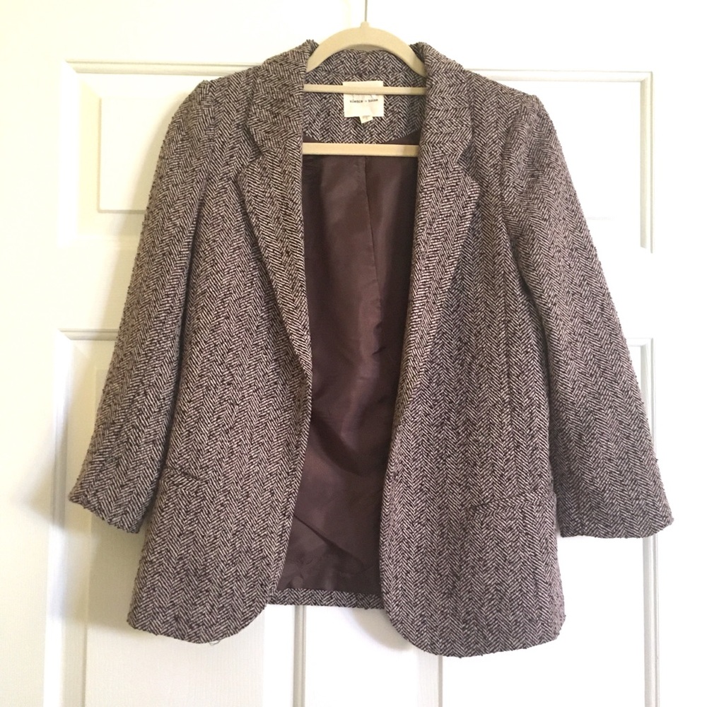 Herringbone Blazer Silence + Noise