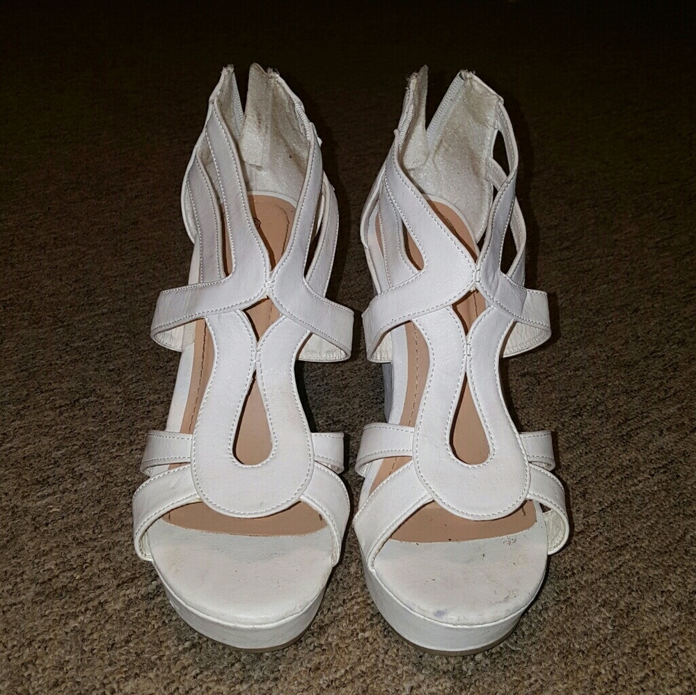 White Gladiator Wedges