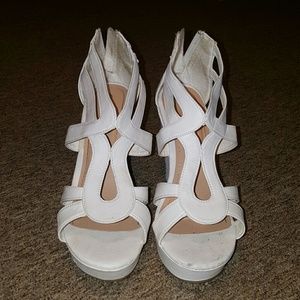 White Gladiator Wedges