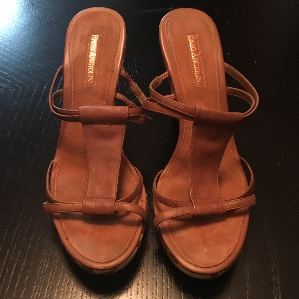 Enzo Angiolini Carmel Strap Wedge