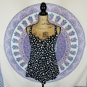 Motherhood Maternity polka dot swimsuit top
