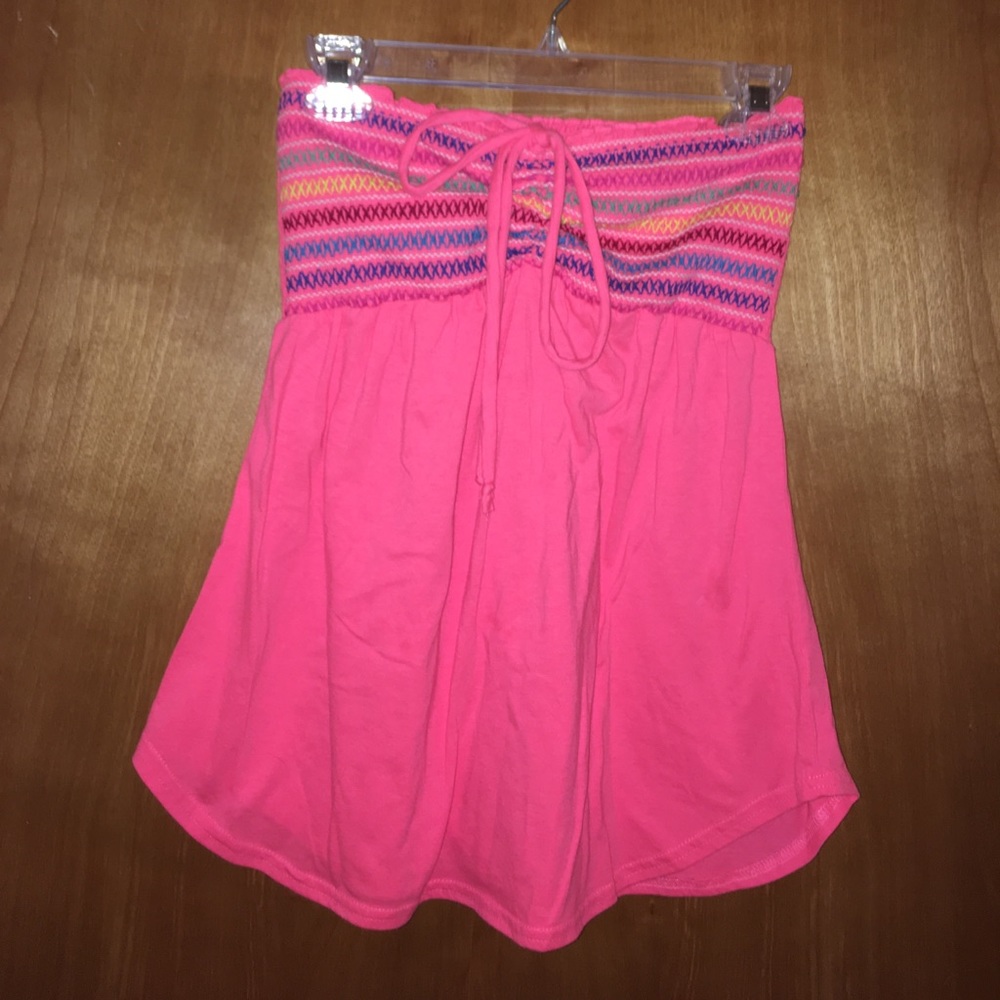 Pink tube top