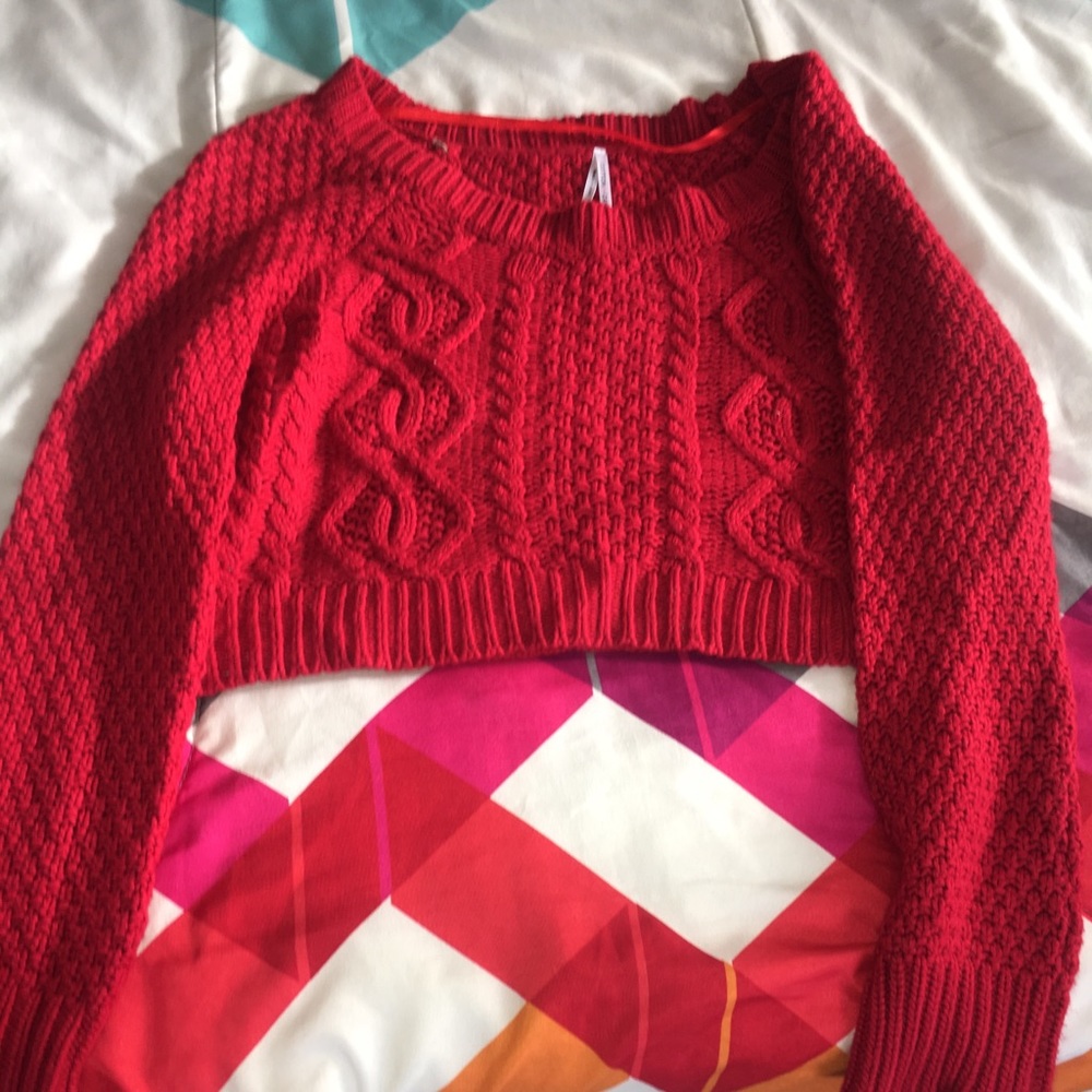 Crop sweater super cute!