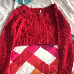 Crop sweater super cute!