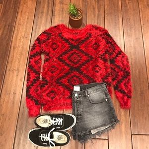 👹Super Soft & Fuzzy Eyelash Knit Plush Sweater👹