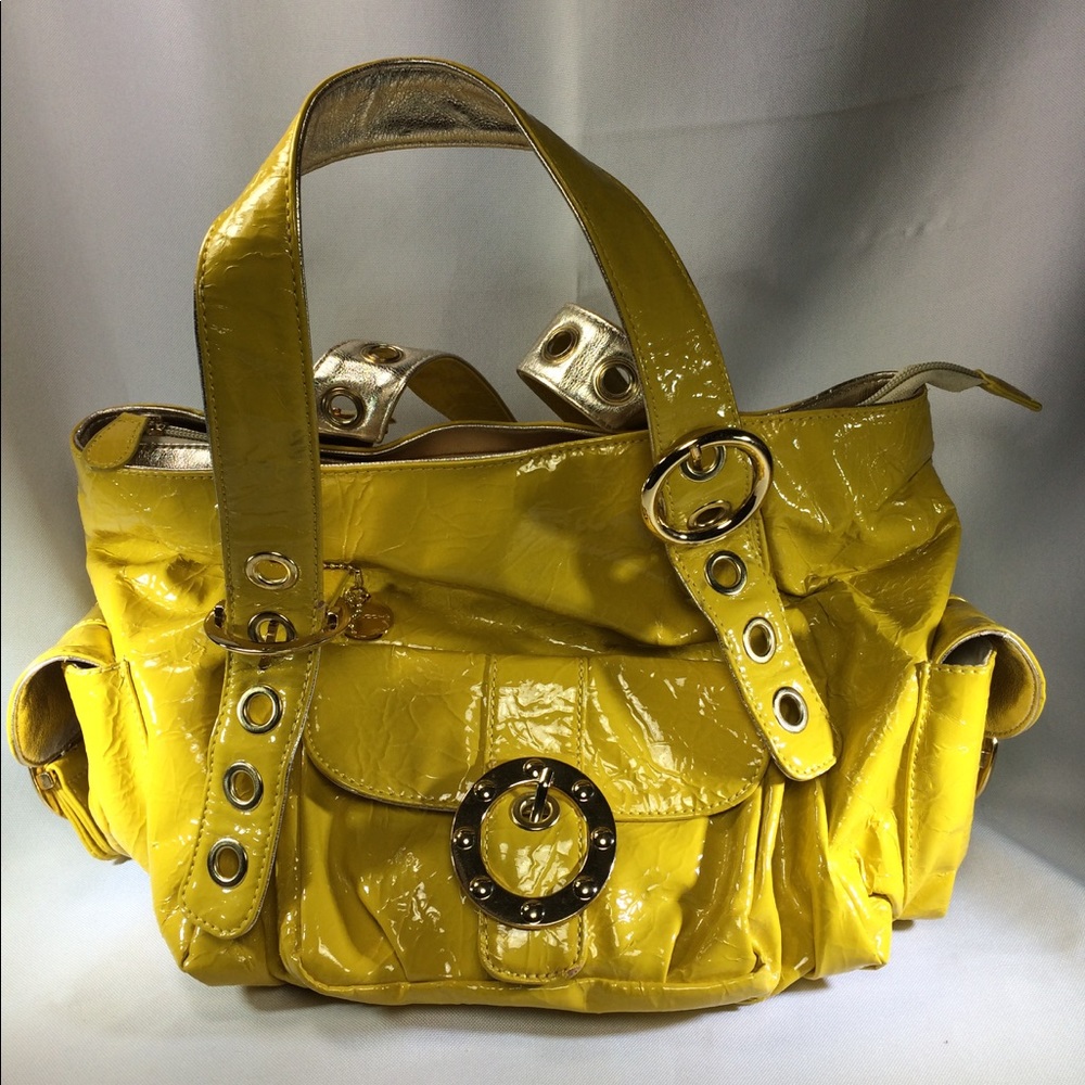 Big Buddha Hand Bag/ Purse - Yellow Gold