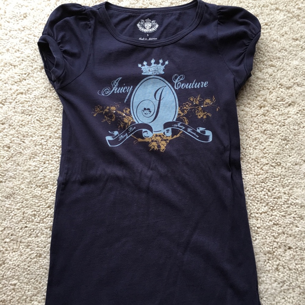 Juicy Couture Navy Top.   Size S
