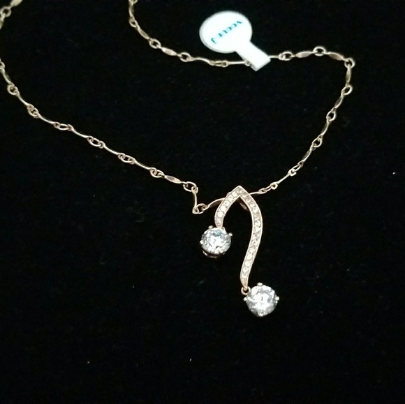 Cubic Zirconia Diamond Necklace - Picture 1 of 3