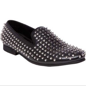 Steve Madden black studded Loafer