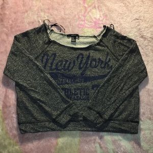 Forever 21 New York Cropped Sweatshirt