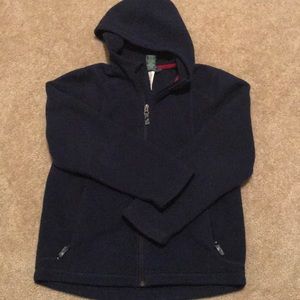 L.L. Bean Boys Fleece Jacket - Blue, Medium 10/12