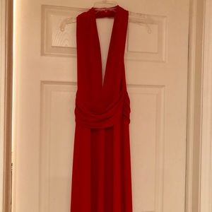 Red halter dress by Laundry (new with tags)