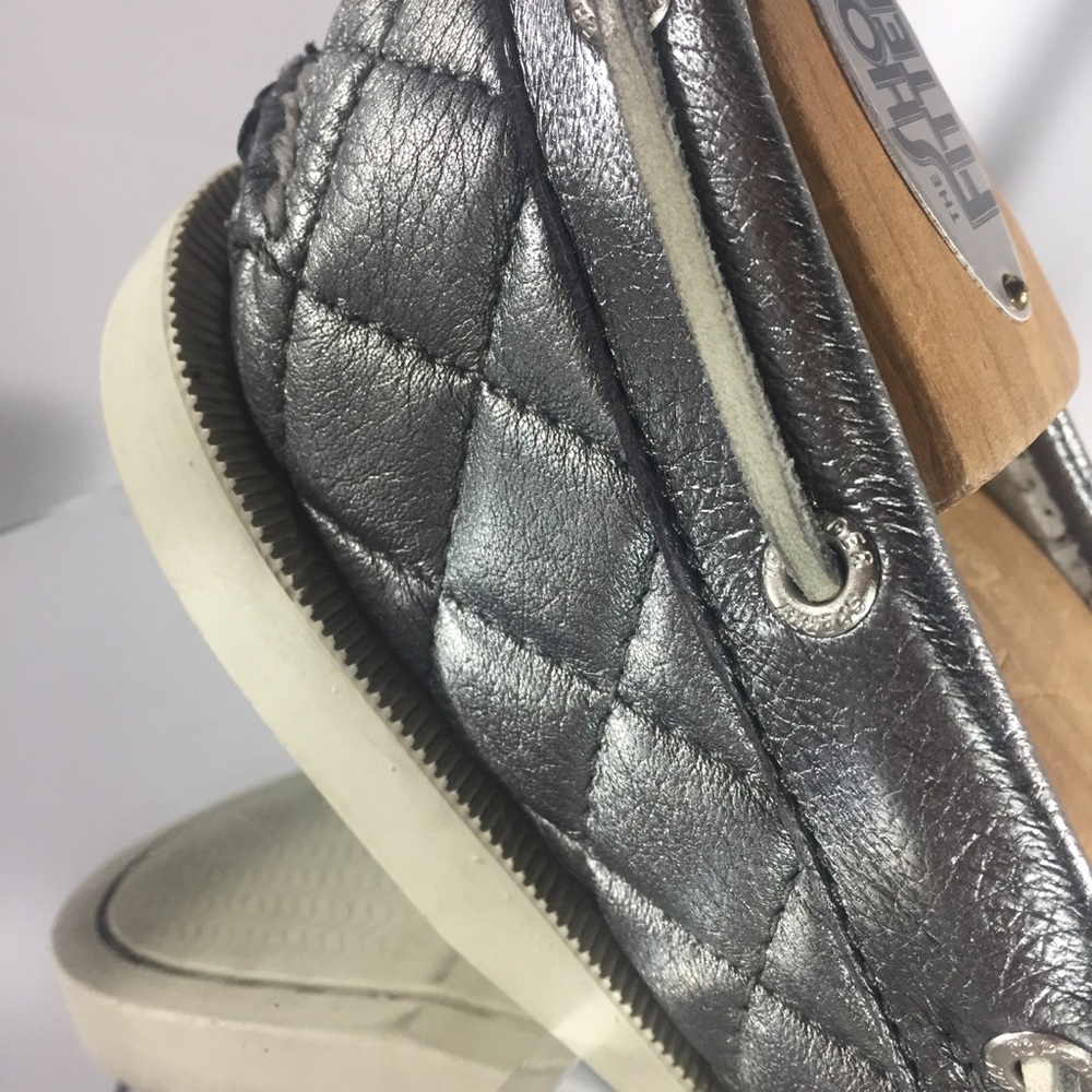 SPERRY TOP SIDER Metallic Quilted Boat Shoe Sz 9.5 - Picture 6 of 8