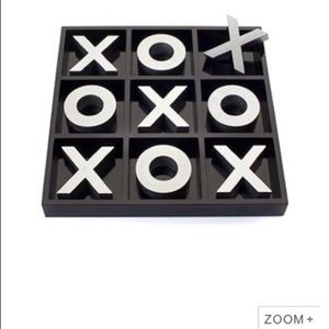 Z Gallerie Tic Tac Toe Game - Black & Silver