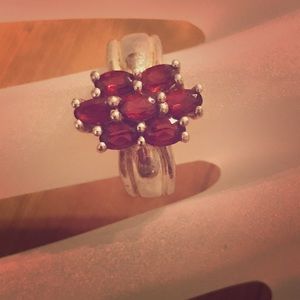 Sterling Silver Ring, Authentic Amber Stone