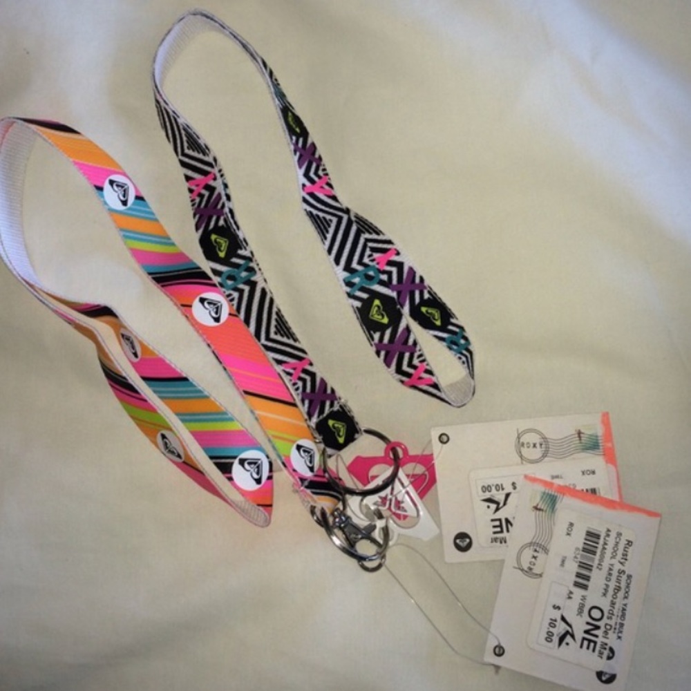 TWO ROXY Lanyards!!!