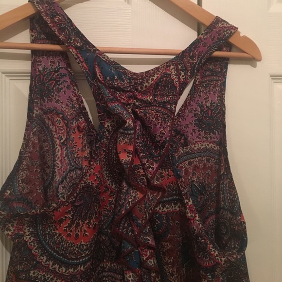 Gorgeous Ruffled Racer Back Blouse Tank - Picture 3 of 4