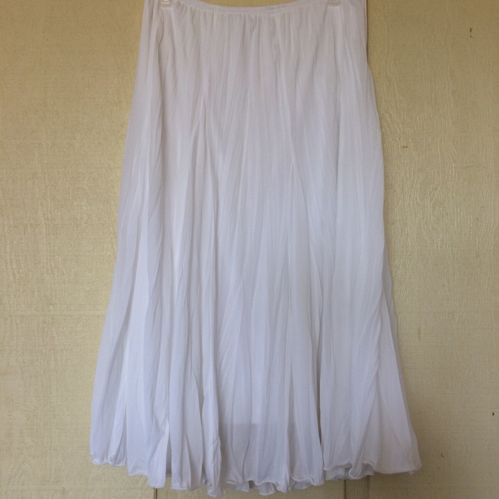 Cato White Maxi Skirt