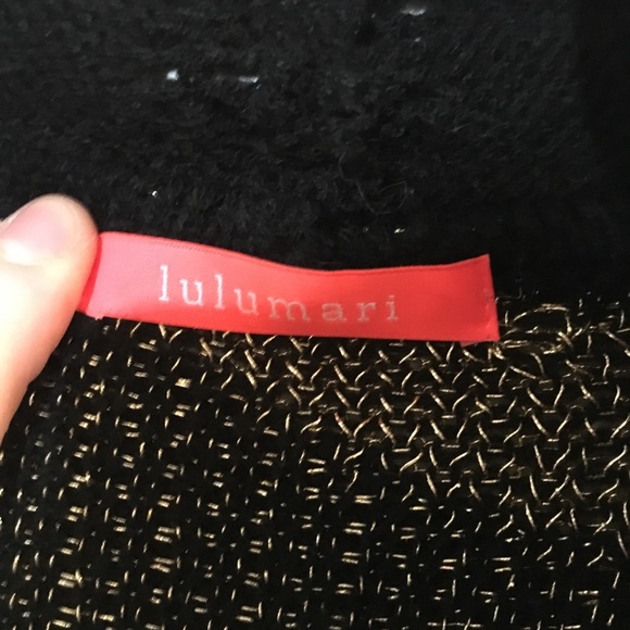 Sparkly Gold and Black Cardigan - Picture 6 of 7