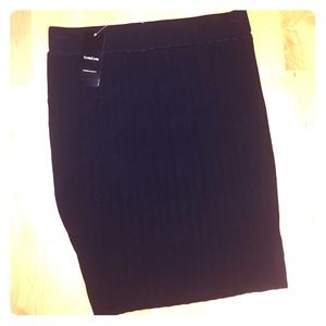 Bebe Black Pencil Skirt Sz S NWT