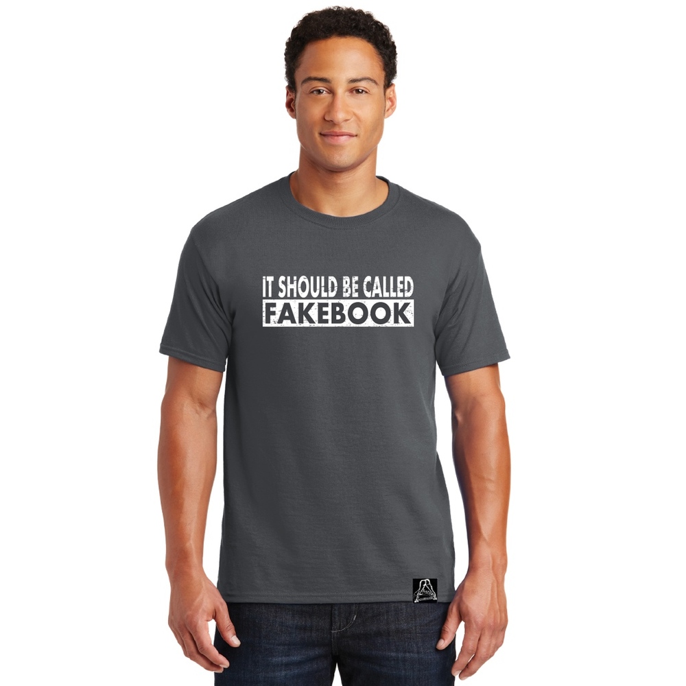 IT SHOULD BE CALLED FAKEBOOK T-SHIRT by NAKED AGGR