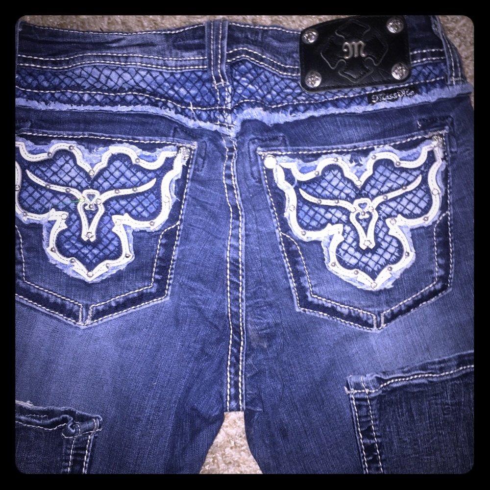 Miss Me Longhorn Rhinestone Jeans