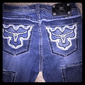 Miss Me Longhorn Rhinestone Jeans