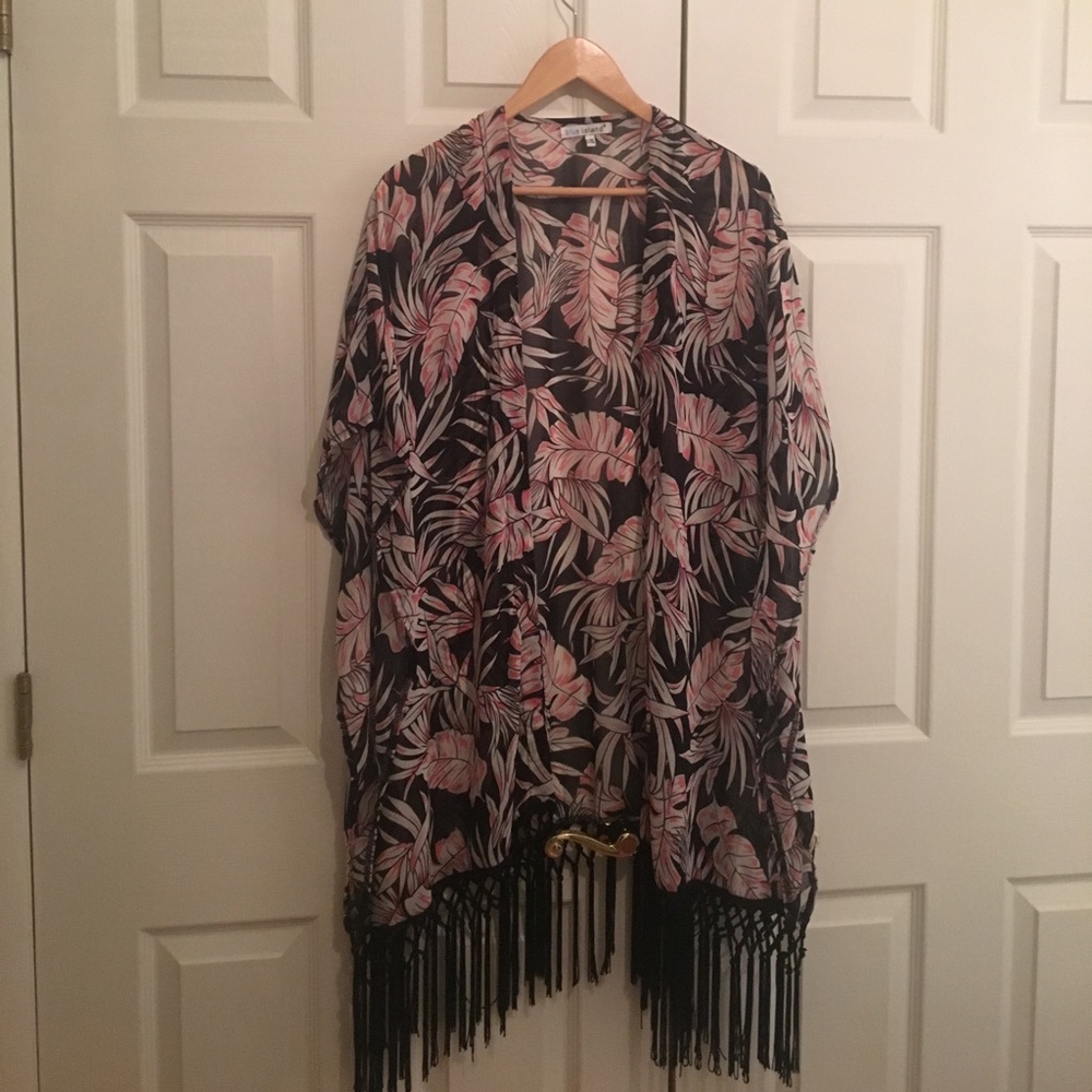 Beautiful Pink and Black Kimono