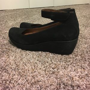 Black Heels with Strap around ankles