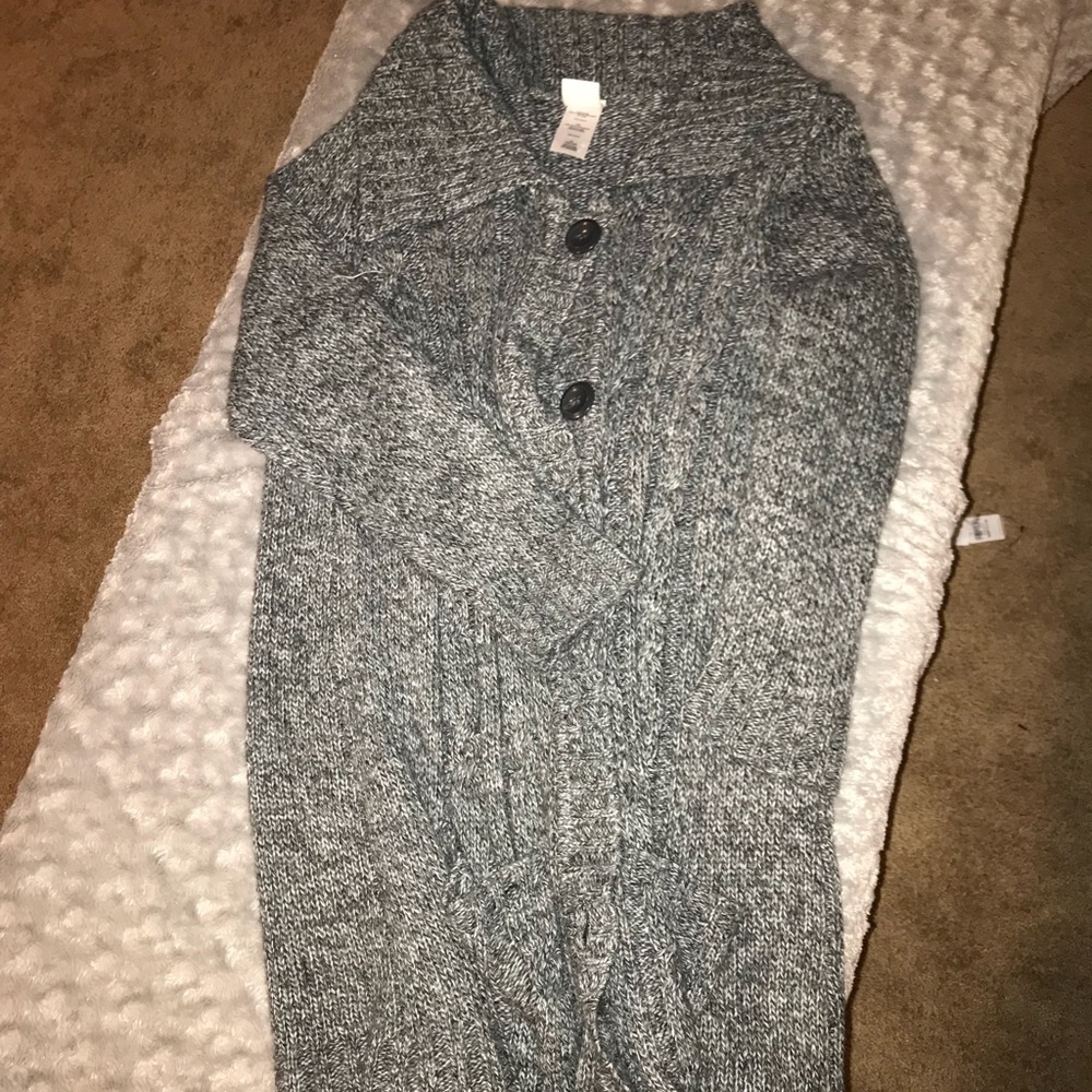 Grey oversized cardigan