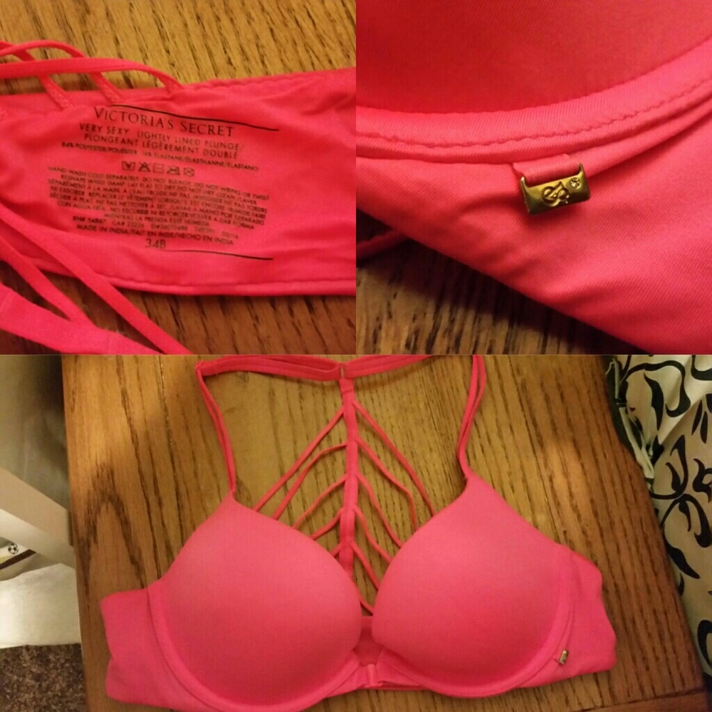 Pink bra