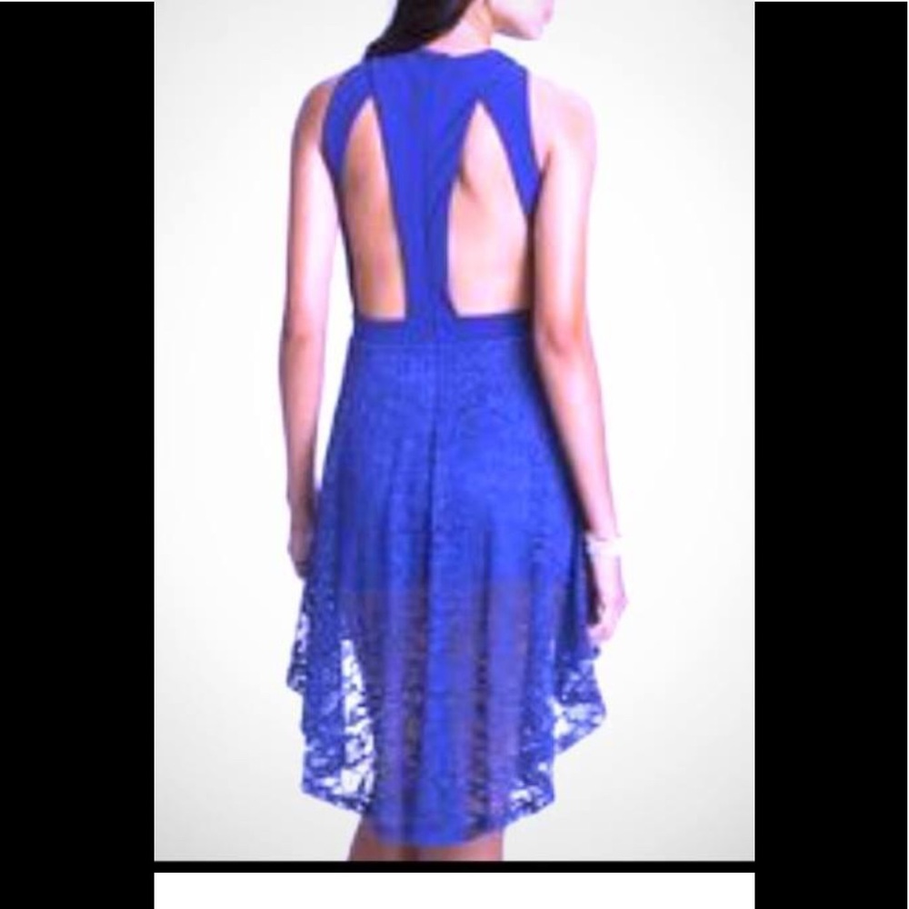 Lush Royal Lace HiLo Cut Out Back Dress