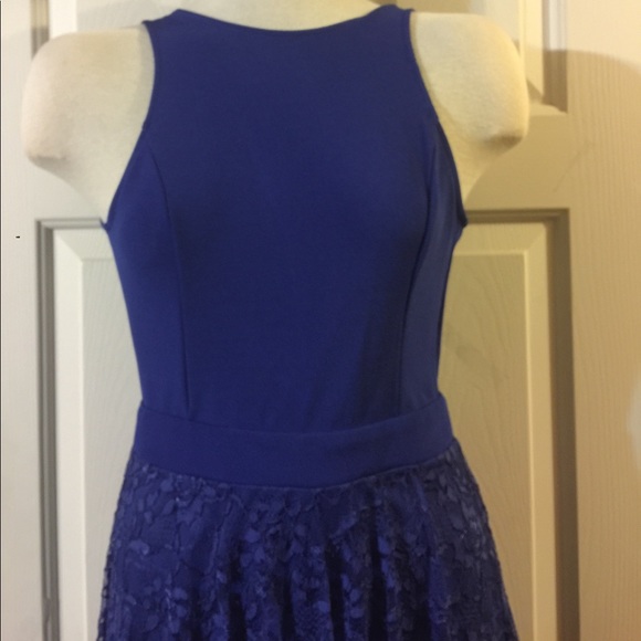 Lush Royal Lace HiLo Cut Out Back Dress - Picture 2 of 5