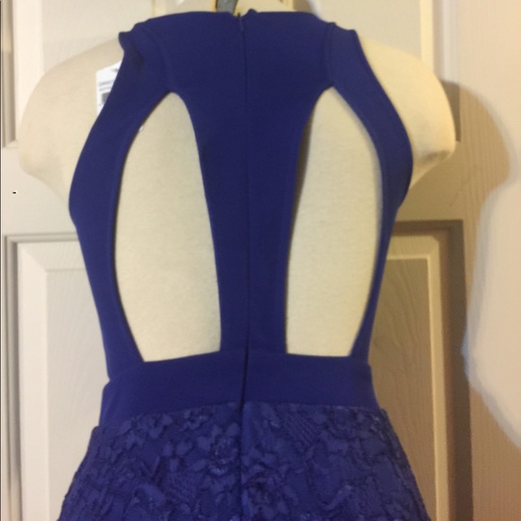 Lush Royal Lace HiLo Cut Out Back Dress - Picture 4 of 5