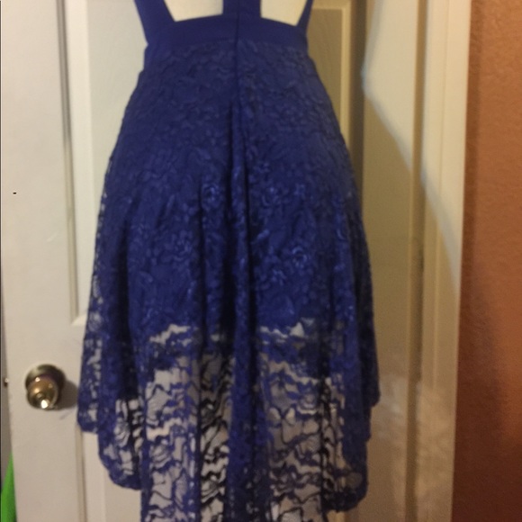 Lush Royal Lace HiLo Cut Out Back Dress - Picture 5 of 5