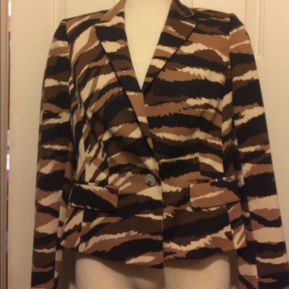 Anne Klein Camel Multi Blazer - Picture 2 of 5