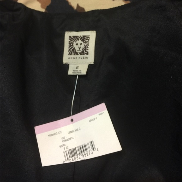 Anne Klein Camel Multi Blazer - Picture 5 of 5