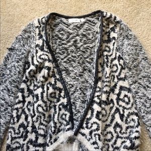 RD Style Swirl print Cardigan Sweater