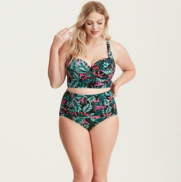 Torrid Swim Tropical Print Bikini Set 2pc 0x Large L Poshmark