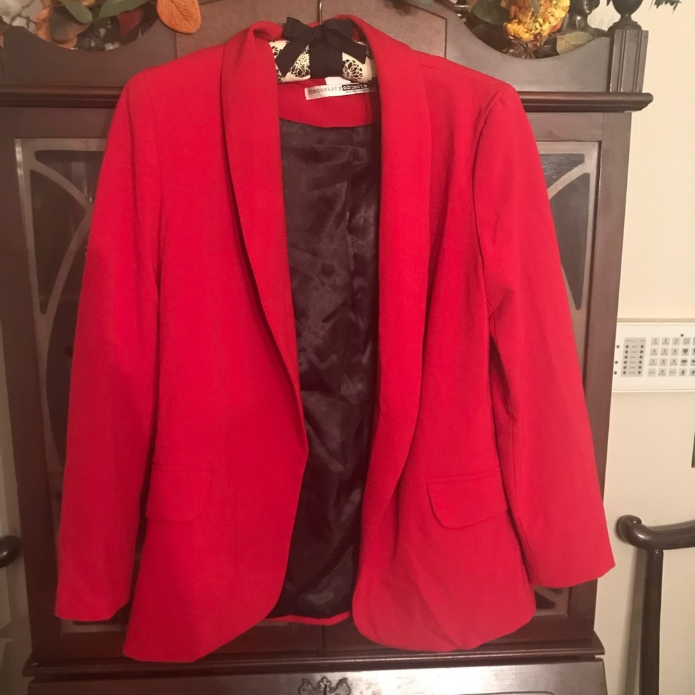 Necessary Objects Red Blazer - image 1