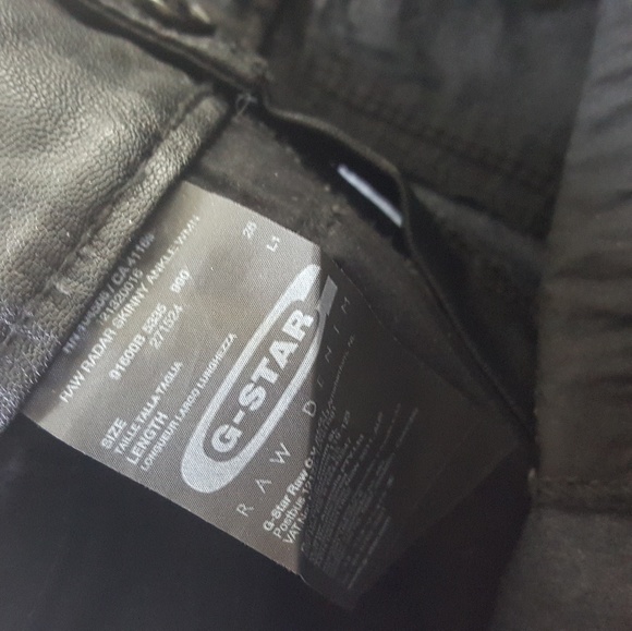 Black G-Star Raw Denim Pant