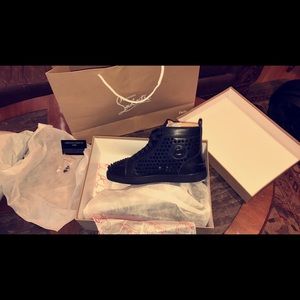 BRAND NEW CHRISTIAN LOUBOUTIN MEN SHOES HIGH TOP!