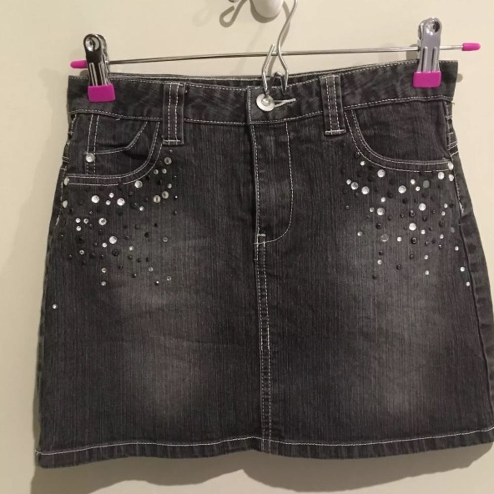 Black Denim Skirt Kids