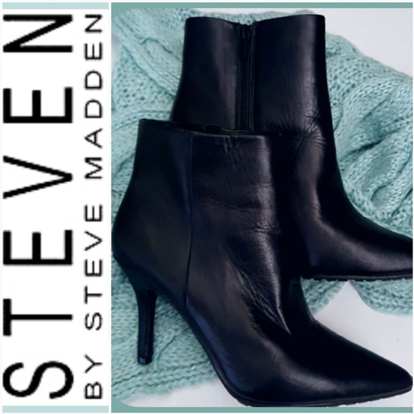 Steven By Steve Madden Shoes - Steven Madden Stiletto High Black Booties