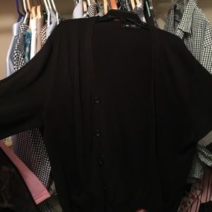 J. Crew cotton xl black cardigan
