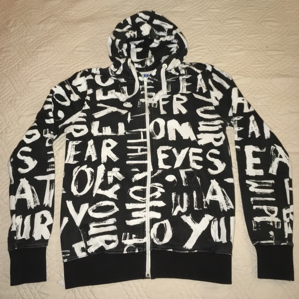 Graffiti Zip Up Hoodie