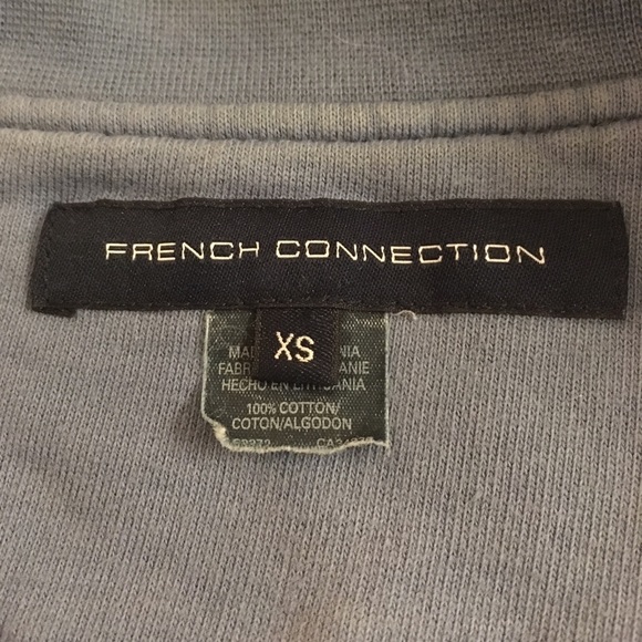 French Connection United Kingdom Zip Up Sweatshirt - Picture 5 of 5