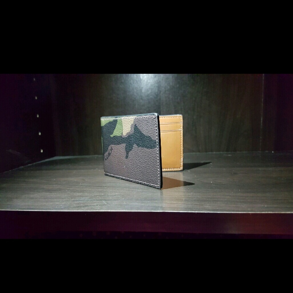 Coach Camo Compact ID Wallet