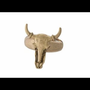 Skull head adjustable ring