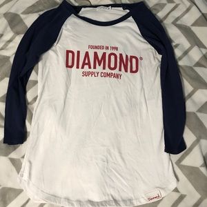 Women’s Diamond Supply Baseball Tee